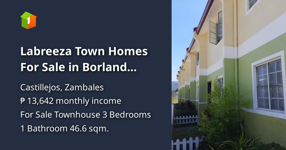 Labreeza Town Homes For Sale in Borland Castillejos Zambales [House and