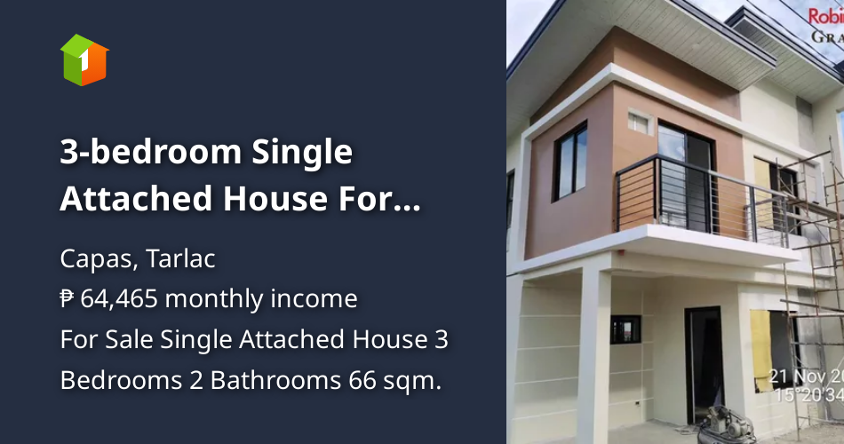 3bedroom Single Attached House For Sale in Capas Tarlac [Houses and