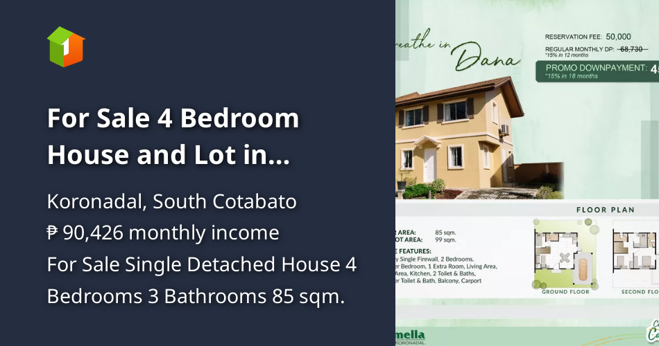 For Sale 4 Bedroom House and Lot in Koronadal City South Cotabato