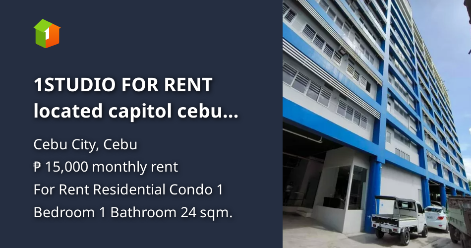 1STUDIO FOR RENT located capitol cebu city [Condo 🏙️] (August 2023) in