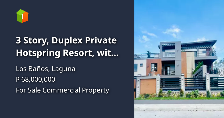 3 Story, Duplex Private Hotspring Resort, with owners unit in 3rd flr