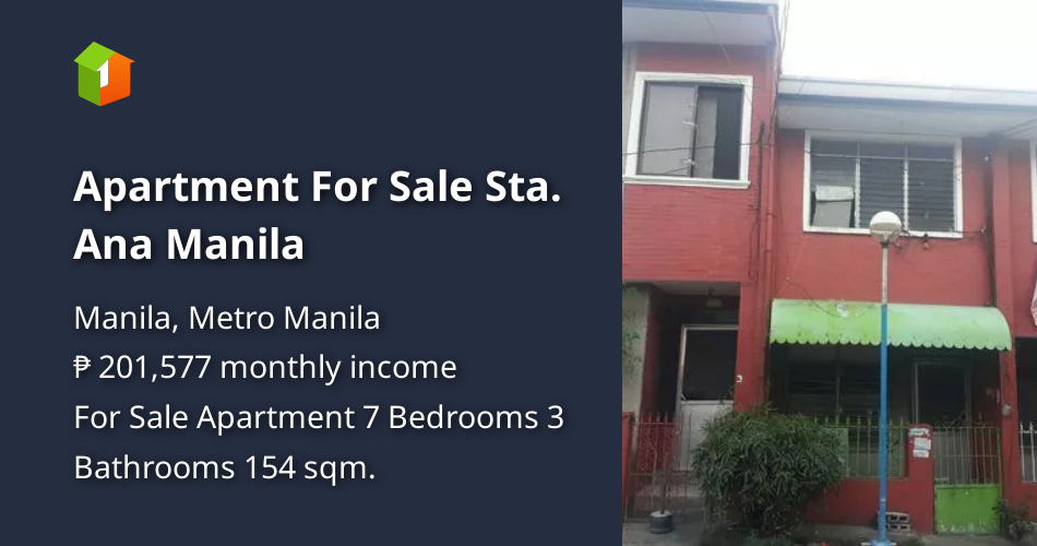 Apartment For Sale Sta. Ana Manila [Condo 🏙️] (September 2024) in
