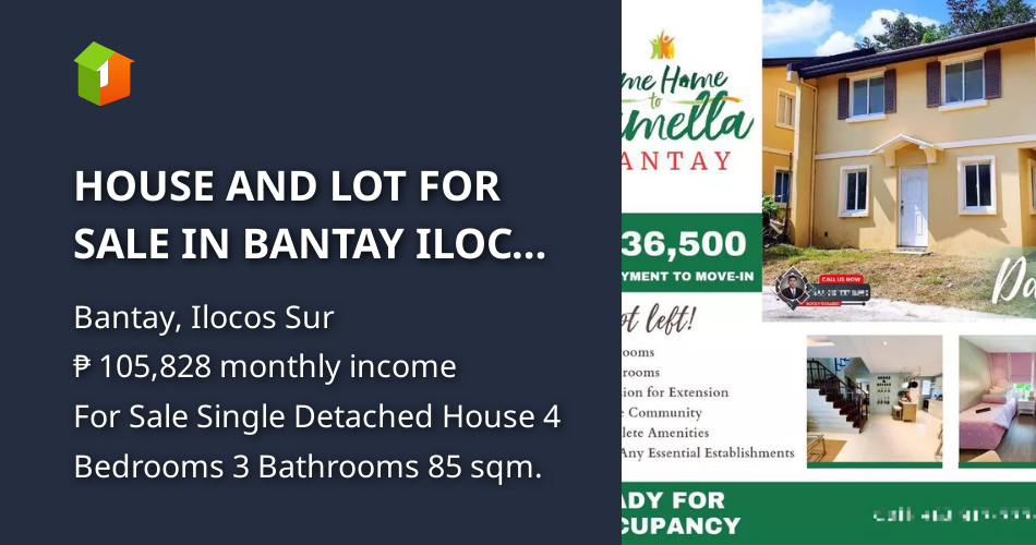 HOUSE AND LOT FOR SALE IN BANTAY ILOCOS SUR CAMELLA BANTAY [House and