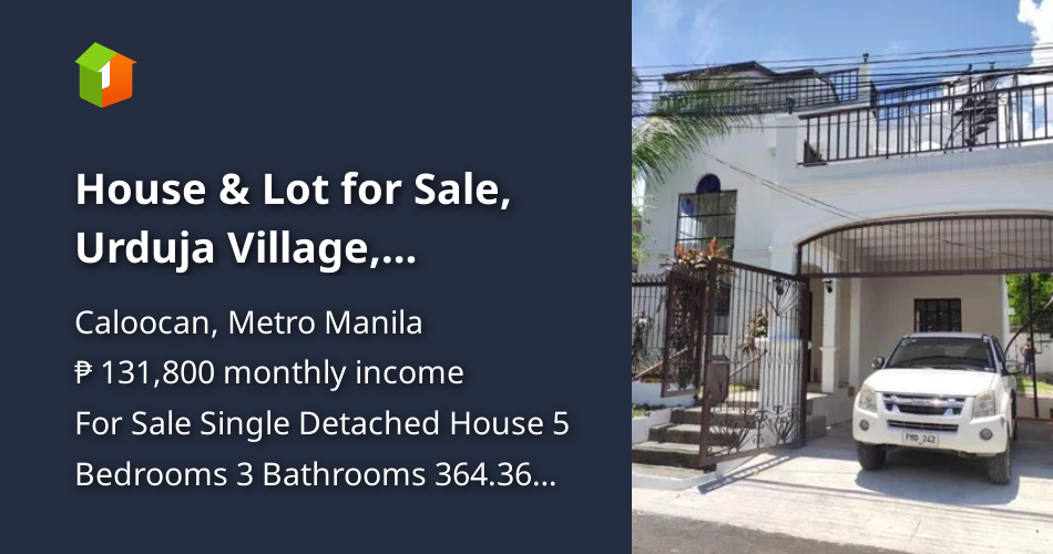 House & Lot for Sale, Urduja Village, Caloocan City PHP 8,000,000 [House and Lot 🏘️] (November