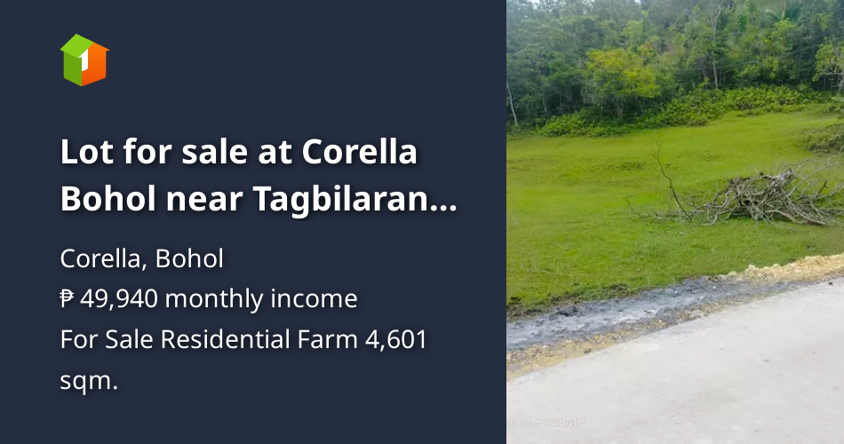 Lot for sale at Corella Bohol near Tagbilaran City 700/sqm [Lot 🚜