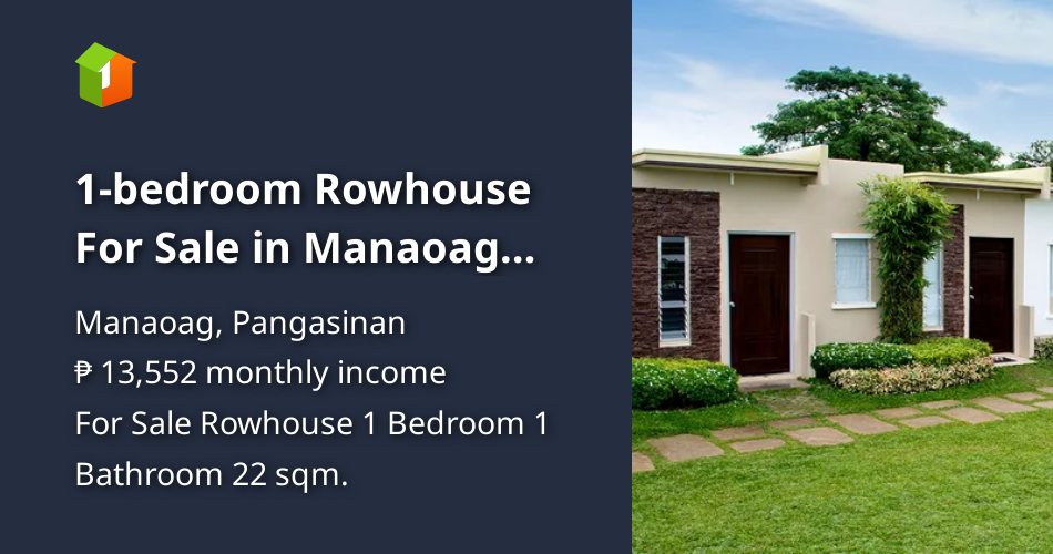 1bedroom Rowhouse For Sale in Manaoag Pangasinan [House and Lot 🏘️