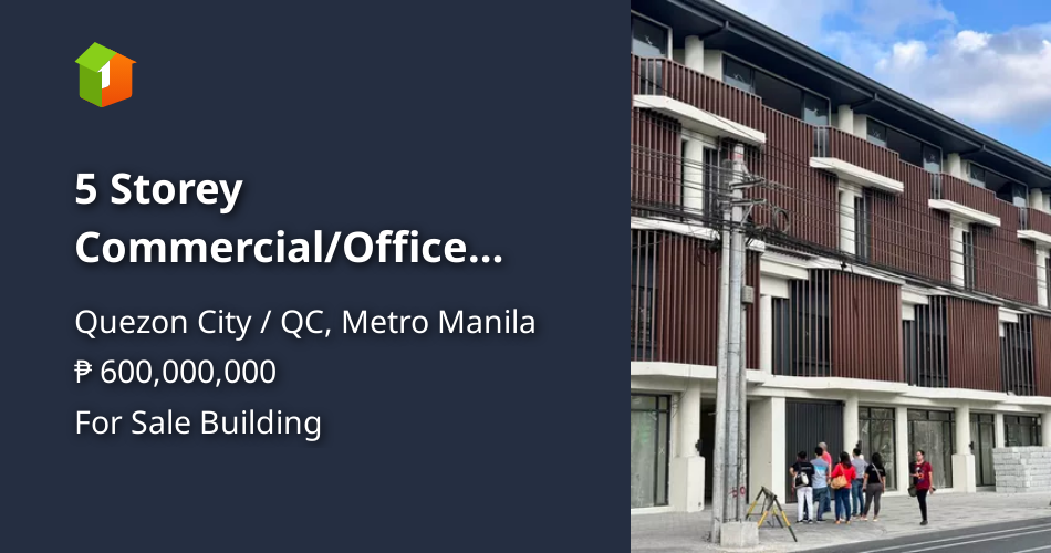 5 Storey Commercial/Office Building for Sale in Quezon City