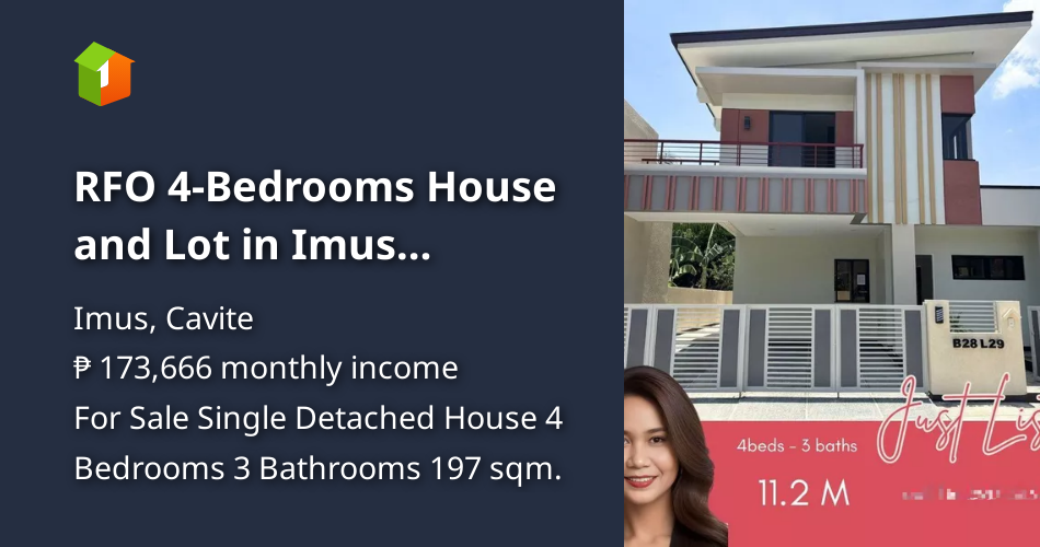 For Sale in Imus Cavite [House and Lot 🏘️] (June 2024) in Imus, Cavite