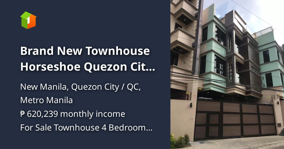 Brand New Townhouse Horseshoe Quezon City near New Manila [House and