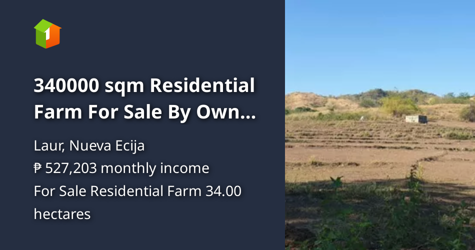 340000 sqm Residential Farm For Sale By Owner in Laur Nueva Ecija [Lot