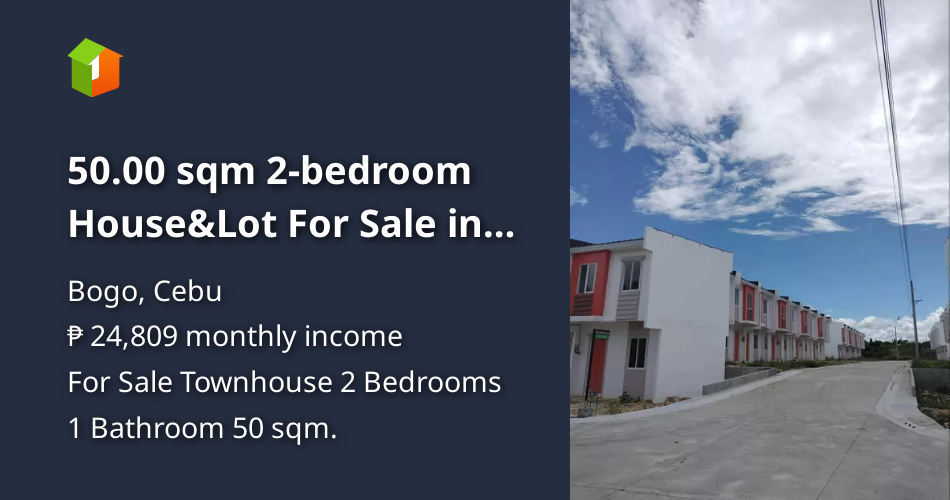 50.00 sqm 2bedroom House&Lot For Sale in Bogo Cebu [House and Lot 🏘️