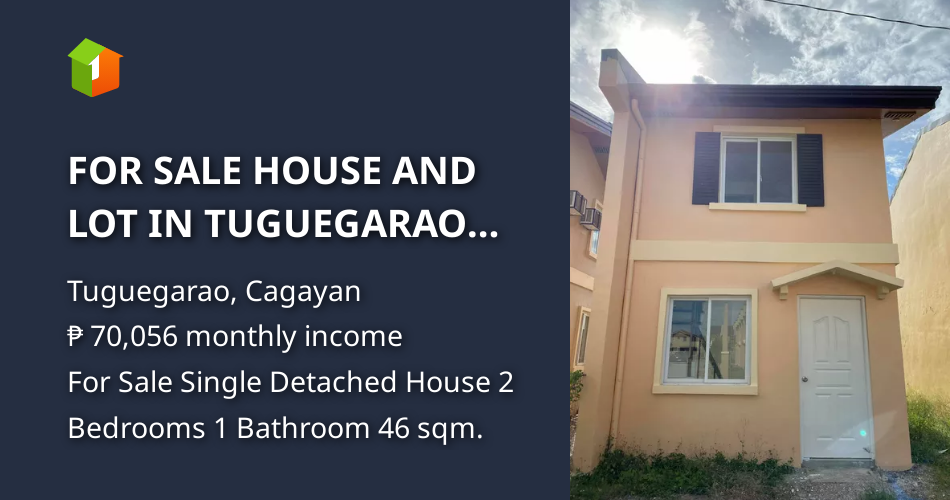 FOR SALE HOUSE AND LOT IN TUGUEGARAO CITY MIKA RFO 2 BEDROOM [House