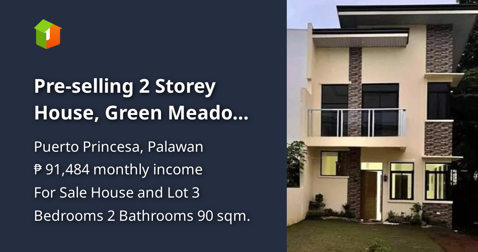 Preselling 2 Storey House, Green Meadows Palawan [House and Lot 🏘️