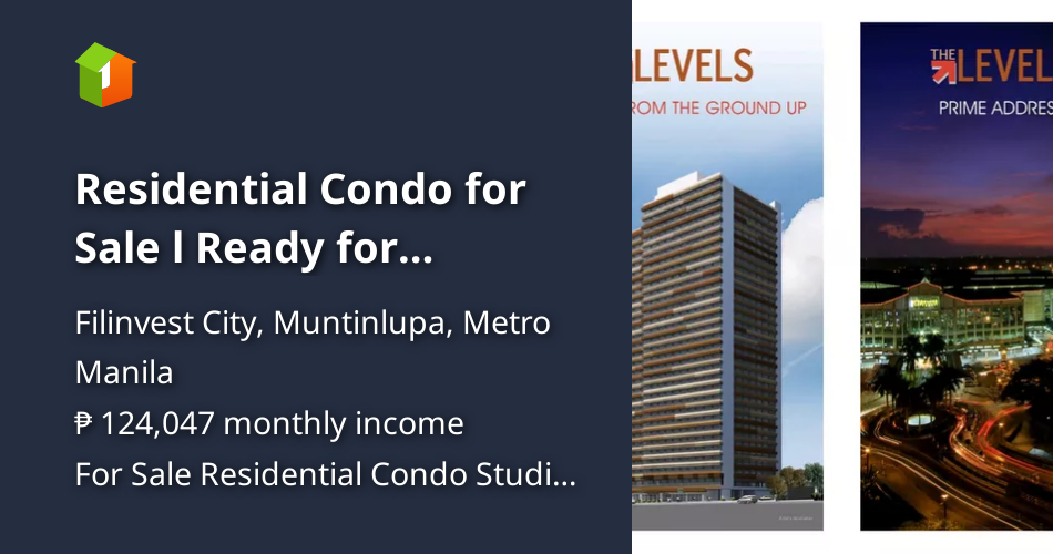 Residential Condo for Sale l Ready for Occupancy l Filinvest Alabang