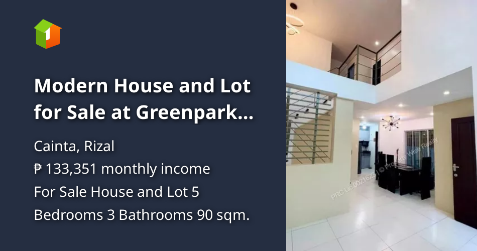 Modern House and Lot for Sale at Greenpark Village, Cainta [House and Lot 🏘️] (September 2024