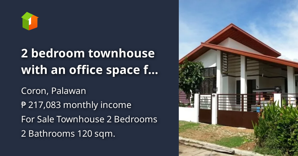 3 bedroom townhouse for Sale in Coron Palawan [House and Lot 🏘️] (May 2024) in Coron, Palawan