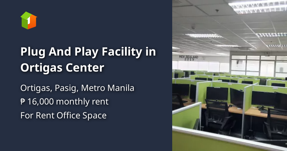 Plug And Play Facility in Ortigas Center Property 🏭