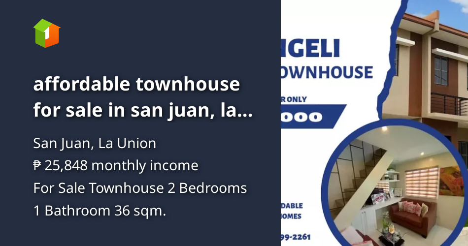 Affordable townhouse for sale in san juan, la union [House and Lot 🏘️