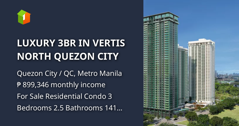 Luxury 3br In Vertis North Quezon City Condos рџџ пёџ February 2026 In