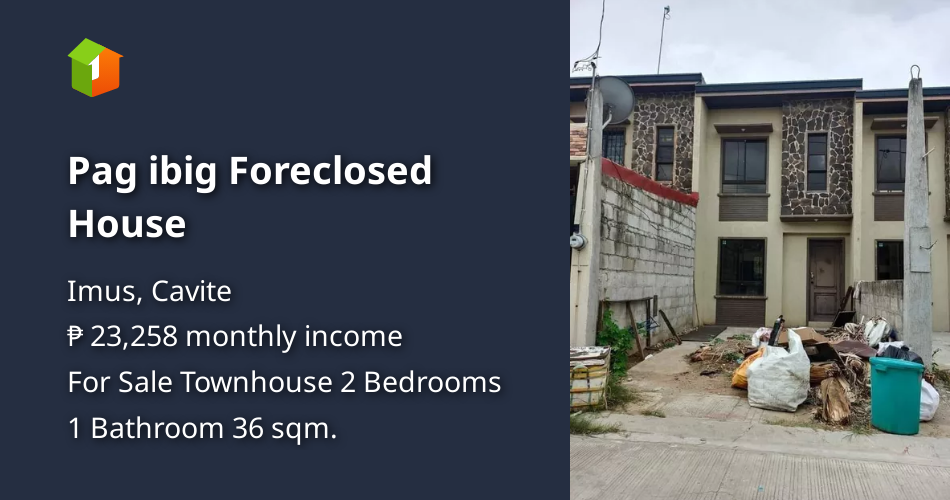 Pag ibig Foreclosed House [House and Lot 🏘️] (April 2022) in Imus