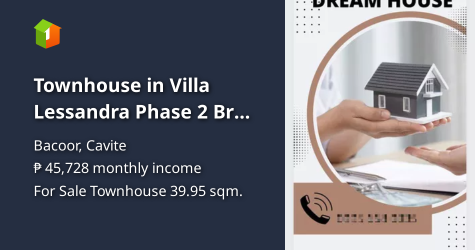 Townhouse in Villa Lessandra Phase 2 Brgy Salinas Bacoor Cavite [House