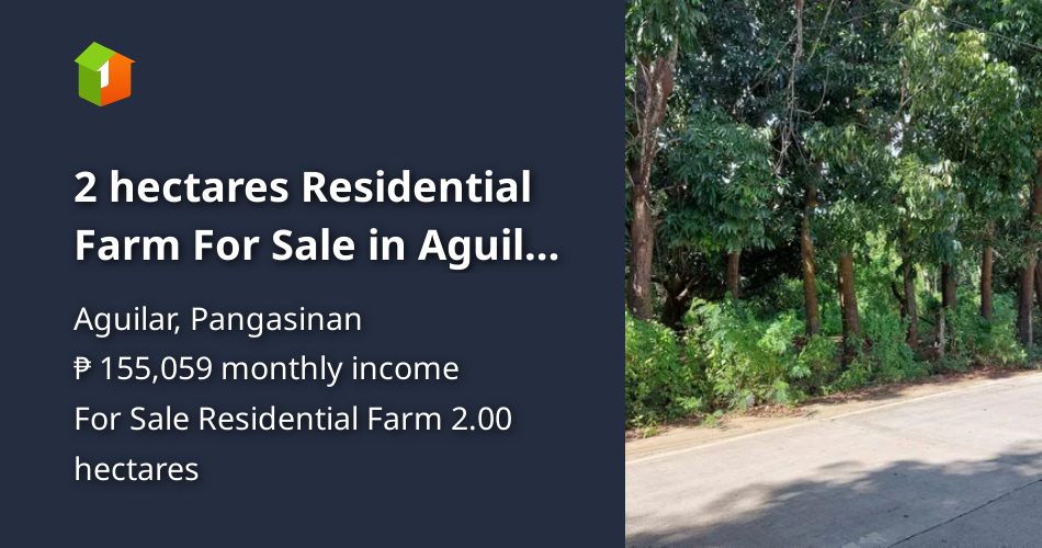 2 hectares Residential Farm For Sale in Aguilar Pangasinan [Lot 🚜