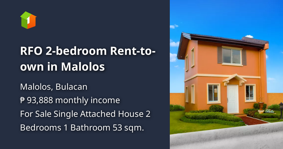RFO 2bedroom Renttoown in Malolos [House and Lot 🏘️] (March 2024) in