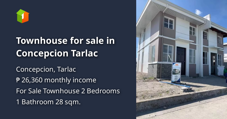 Townhouse for sale in Concepcion Tarlac [House and Lot 🏘️] (May 2022