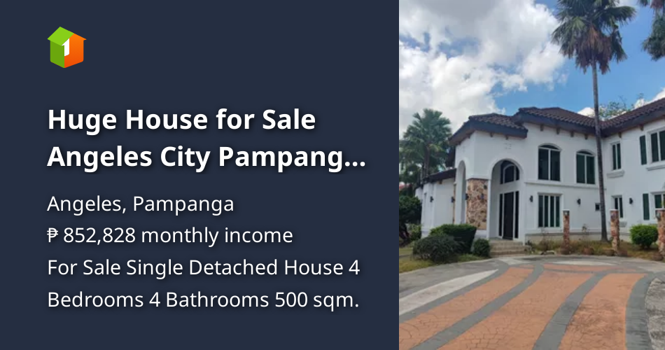 Huge House for Sale Angeles City Pampanga Near clark [House and Lot 🏘️