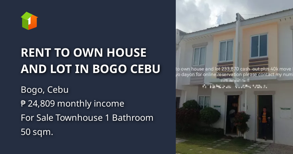 RENT TO OWN HOUSE AND LOT IN BOGO CEBU [House and Lot 🏘️] (April 2024