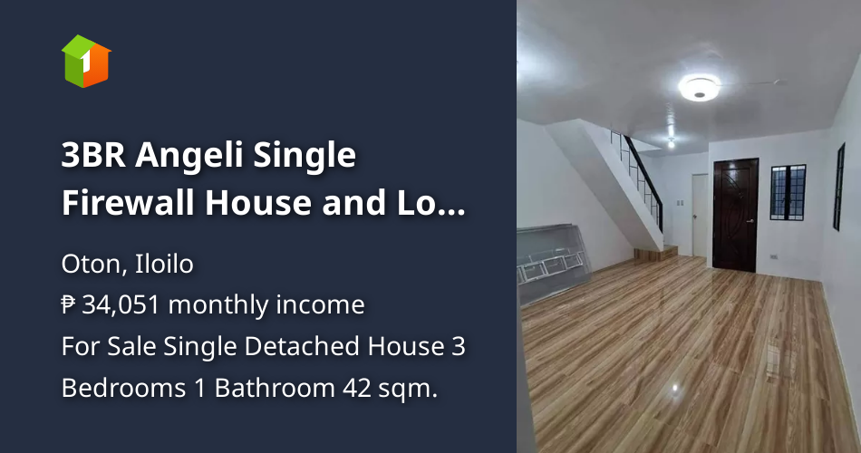 3BR Angeli Single Firewall House and Lot in Oton, Iloilo City [House