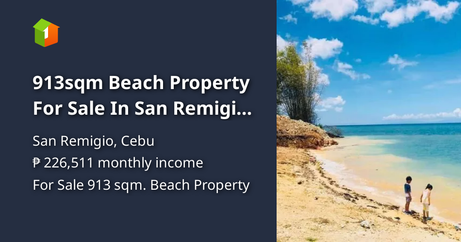 913sqm Beach Property For Sale In San Remigio Cebu [Beach Property 🏖️
