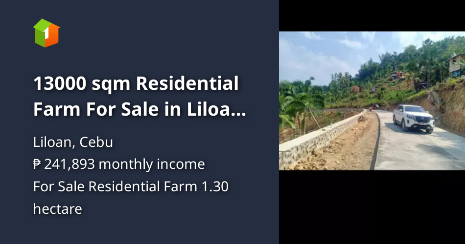 13000 sqm Residential Farm For Sale in Liloan Cebu [Lot 🚜] (May 2024
