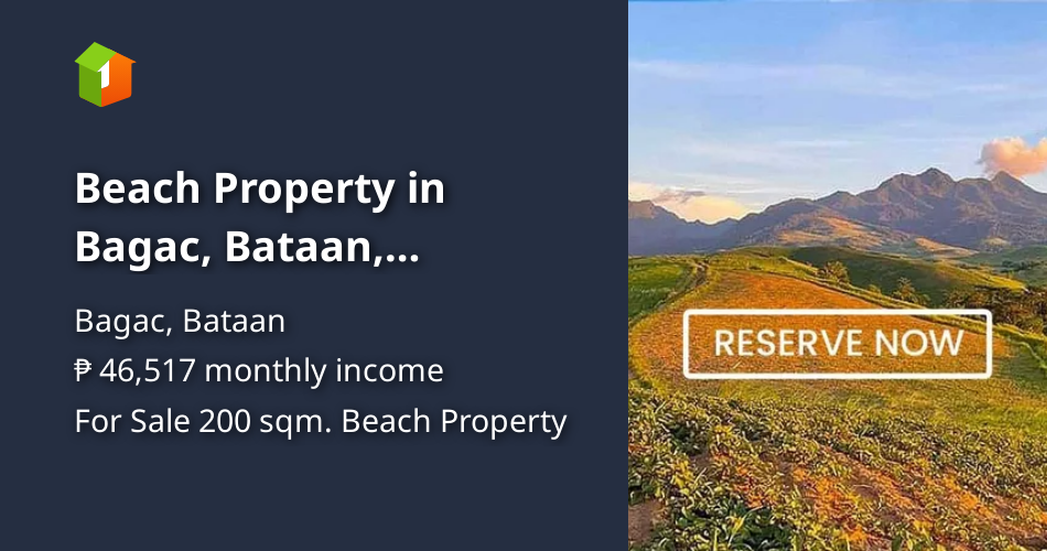 Beach Property in Bagac, Bataan, Philippines [Beach Property 🏖️