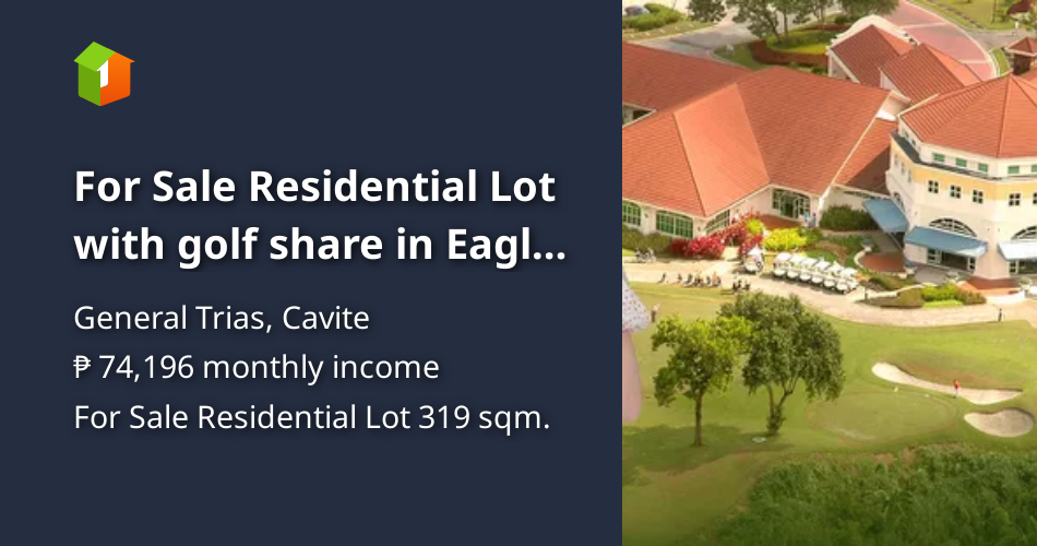 For Sale Residential Lot with golf share in Eagle Ridge Gen tri Cavite