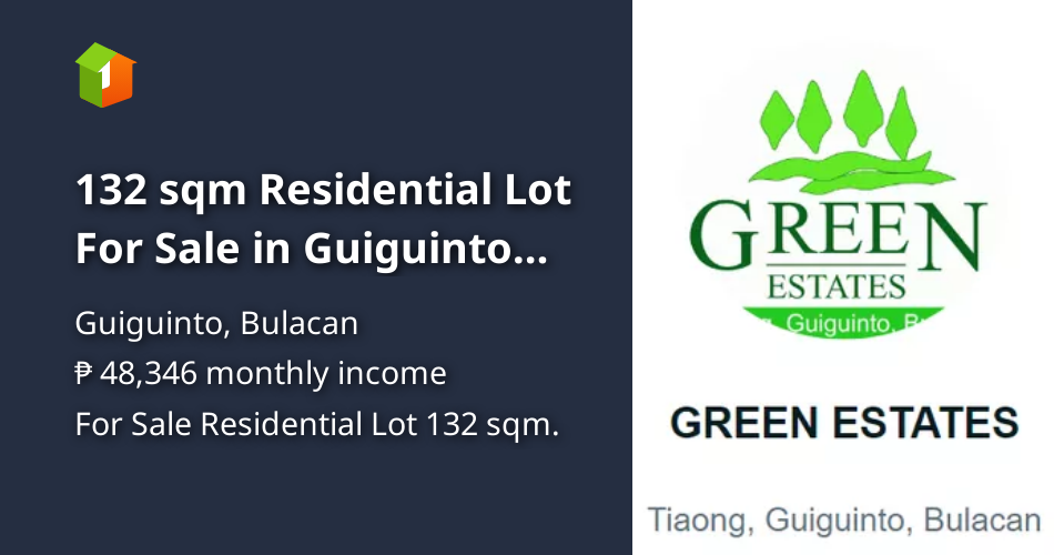 132 sqm Residential Lot For Sale in Guiguinto Bulacan [Lot 🚜] (August