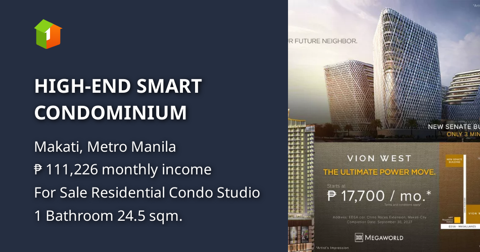 HIGH-END SMART CONDOMINIUM [Condos 🏙️] (April 2024) in Makati, Metro ...