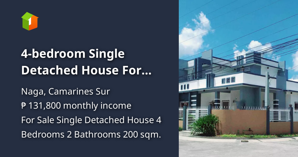 4bedroom Single Detached House For Sale in Naga Camarines Sur [House