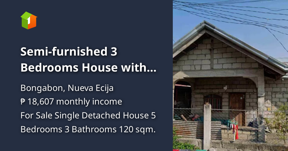 Semifurnished 3 Bedrooms House with 2 Studio Type For Sale By Owner