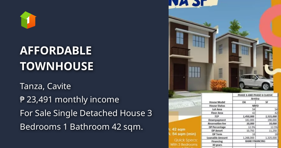 Affordable Townhouse House And Lot September 21 In Tanza Cavite For Sale