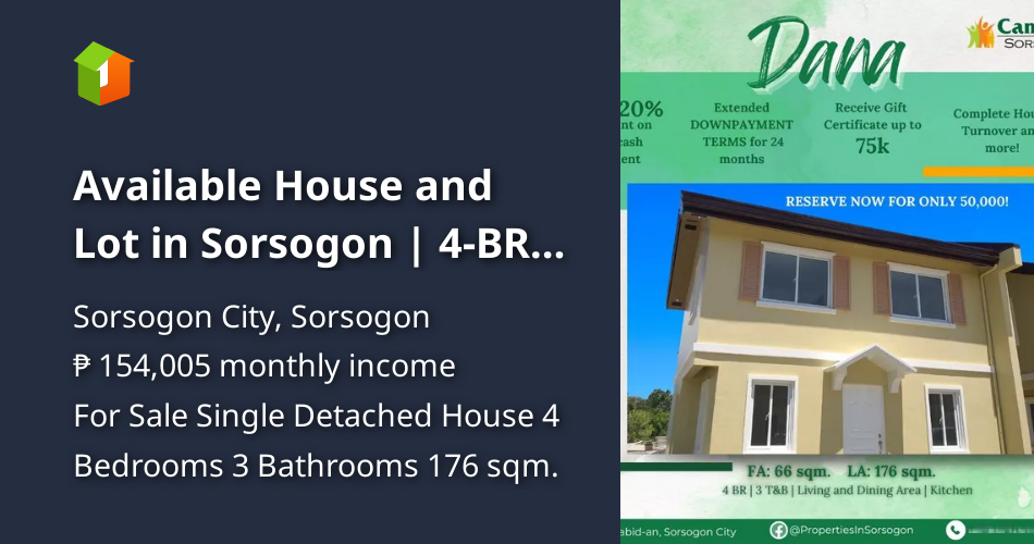 Available House and Lot in Sorsogon 4BR with 3 T&B [House and Lot 🏘️