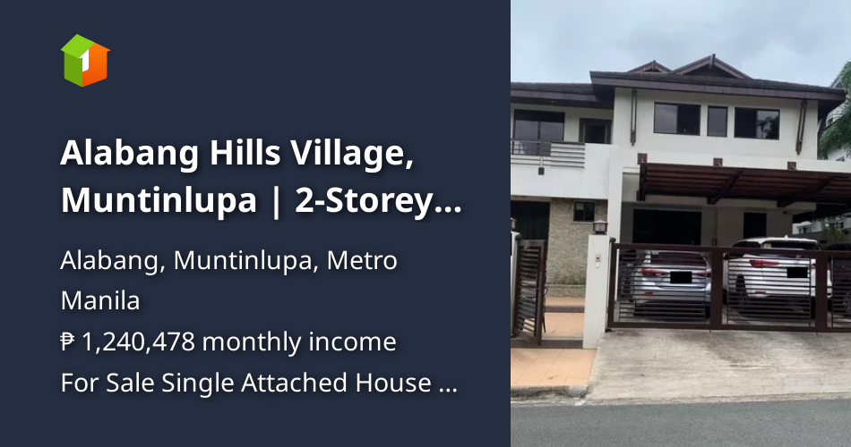 Alabang Hills Village, Muntinlupa 2Storey House and Lot, 330 sqm