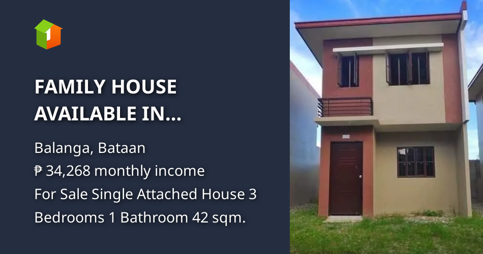 FAMILY HOUSE AVAILABLE IN BALANGA, BATAAN [House and Lot 🏘️] (February