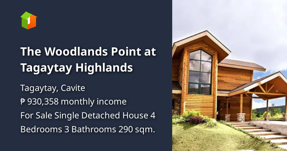 The Woodlands Point at Tagaytay Highlands [House and Lot 🏘️] (September 2024) in Tagaytay