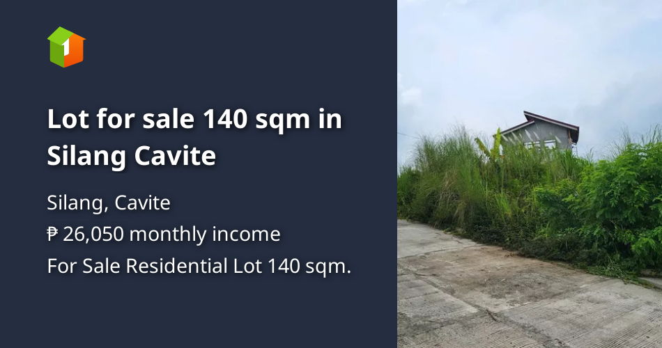 Lot for sale 140 sqm in Silang Cavite [Lots 🚜] (September 2024) in