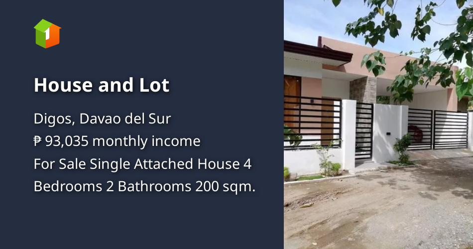 House and Lot [House and Lot 🏘️] (September 2023) in Digos, Davao del