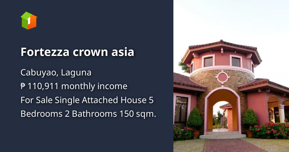 Fortezza crown asia [House and Lot 🏘️] (November 2023) in Cabuyao