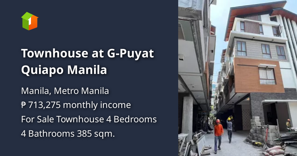 Townhouse at GPuyat Quiapo Manila [House and Lot 🏘️] (January 2024) in