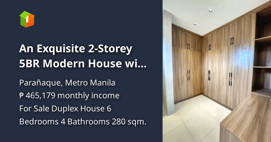 An Exquisite 2Storey 5BR Modern House with Jacuzzi for Sale [House and