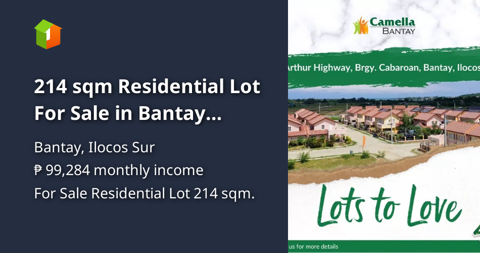 214 sqm Residential Lot For Sale in Bantay Ilocos Sur [Lot 🚜] (October